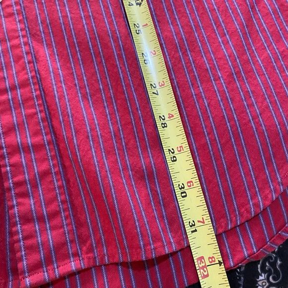 Austin Reed Red and Purple Striped Men's Shirt L UB-14 - Picture 6 of 9